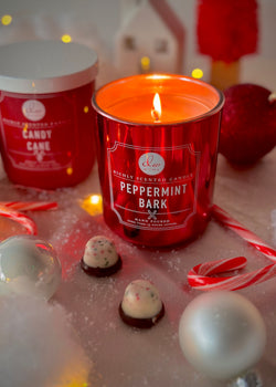 Peppermint Bark Candle Single Wick