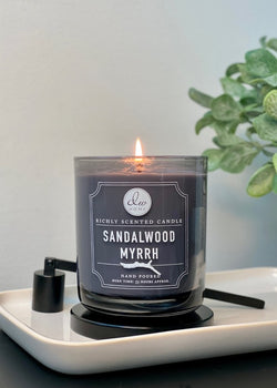 Sandalwood Myrrh Candle Single Wick
