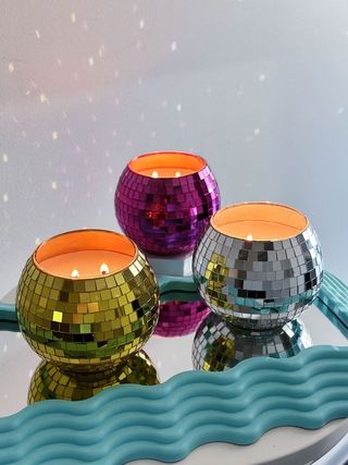 Cha-Cha Disco Ball Double Wick Candle