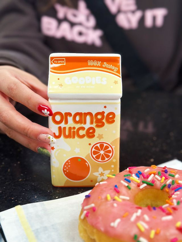 Orange Juice Ceramic Candle Single Wick