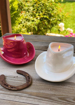 Howdy Y'all Ceramic Candle Single Wick