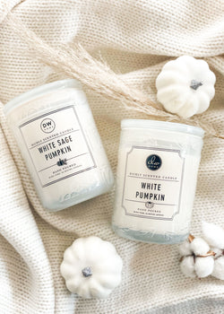 White Sage Pumpkin Candle Double Wick