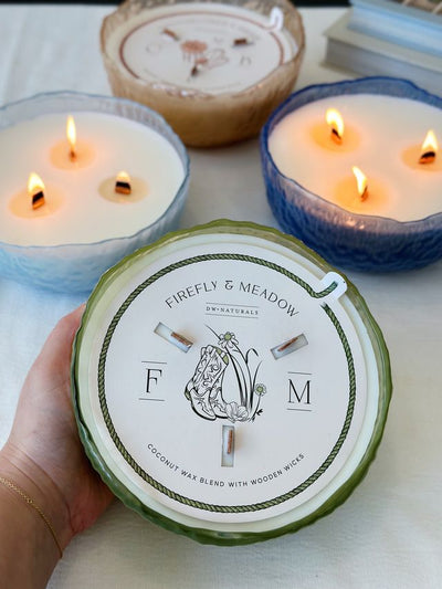 Firefly & Meadow Candle Triple Wooden Wick 