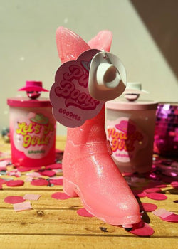 Pink Boots Single Wick Pillar 