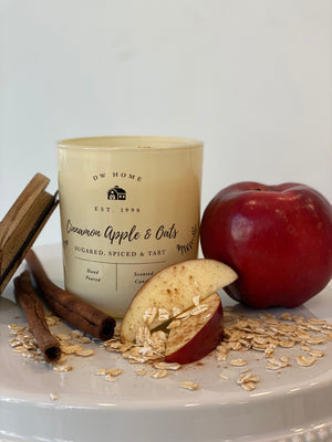 Cinnamon Apple & Oats Candle Single Wick