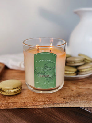 Pistachio Ganache Macaron Candle Double Wick