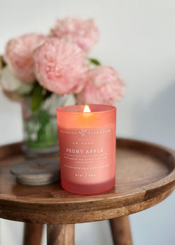 Peony Apple Candle Wooden Wick